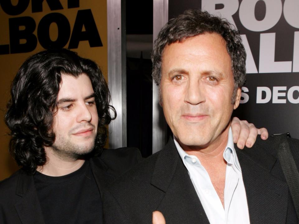 Sage Moonblood and Frank Stallone in 2006.