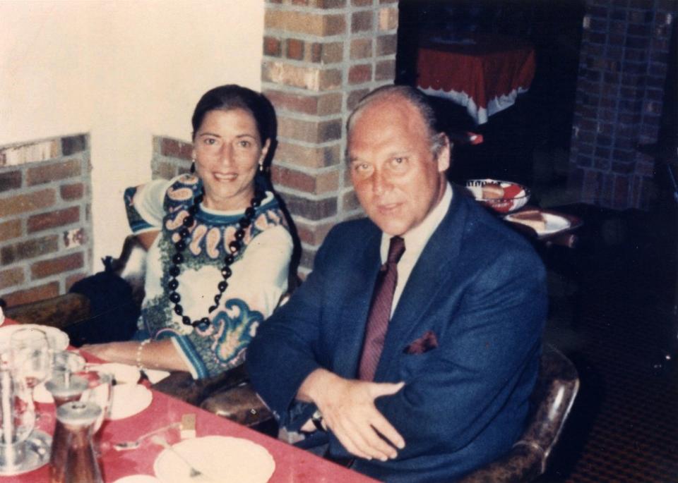 Ruth Bader Ginsburg with husband, Martin, at the Greenbrier resort in White Sulphur Springs, W.Va, 1972. (Photo: Supreme Court of the United States)