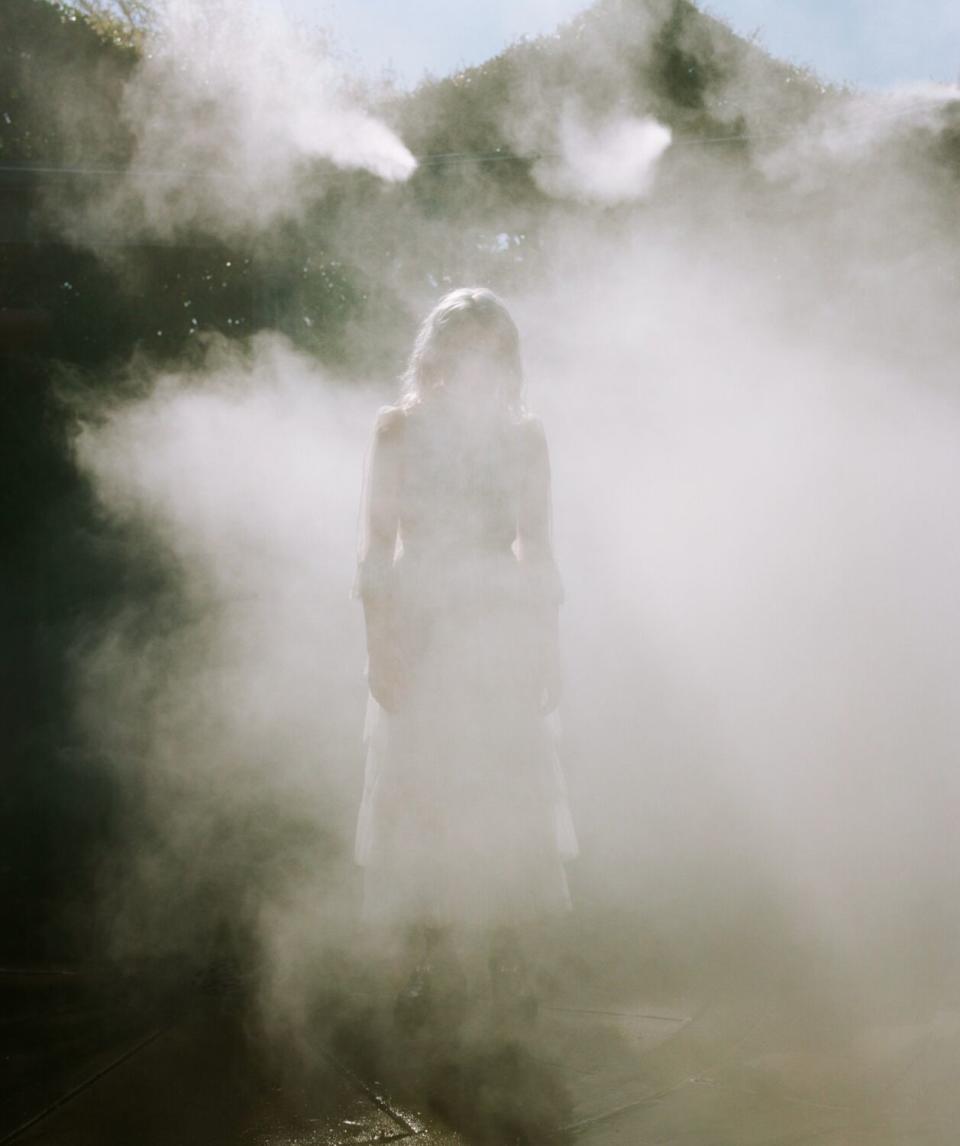 Phoebe Bridgers photographed at the Huntington Library, Art Museum, and Botanical Gardens in San Marino.