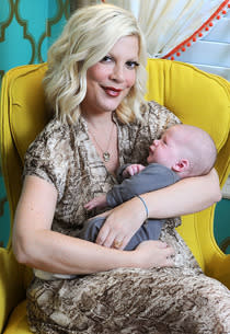 Tori Spelling with son Finn Davey McDermott | Photo Credits: Michael Simon/startraksphoto.com