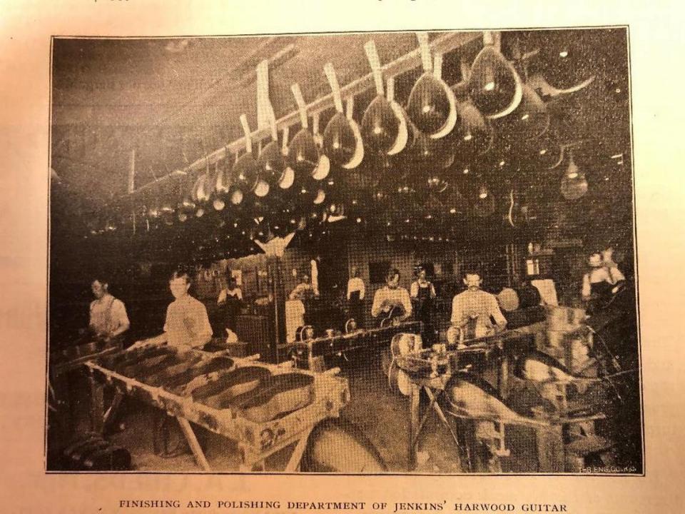 Kansas City’s Jenkins Music used to manufacture mandolins through its Harwood Brand.