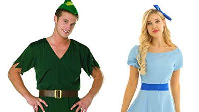 disney couples costumes peter pan wendy