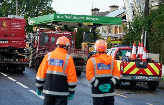 Explosion à la station-service de Donegal