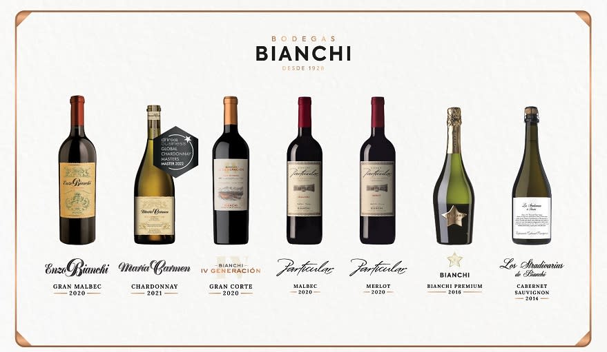 La gran mayoría de los vinos presentados por bodegas Bianchi