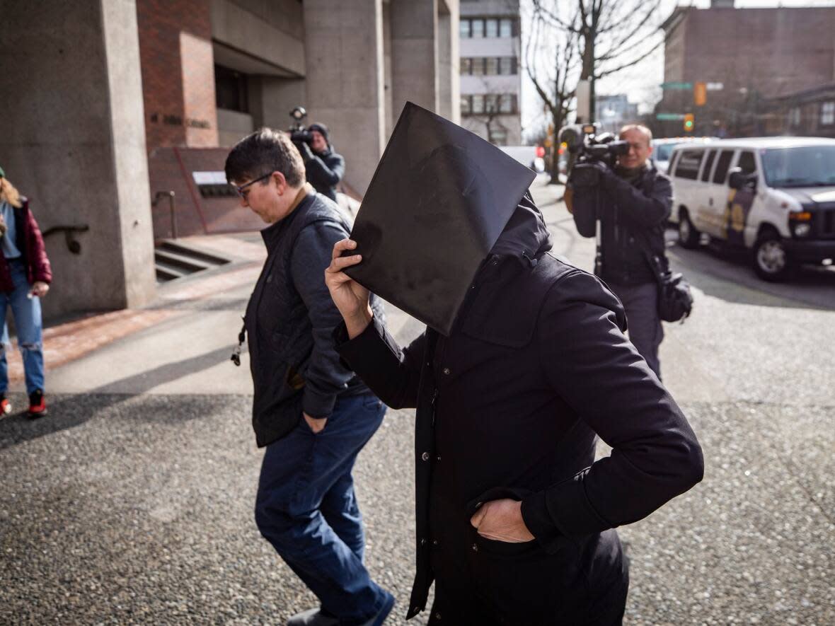 Mandip Kaur Sidhu arrives at provincial court for sentencing in Vancouver, British Columbia on Friday February 24, 2023.  (Ben Nelms/CBC - image credit)