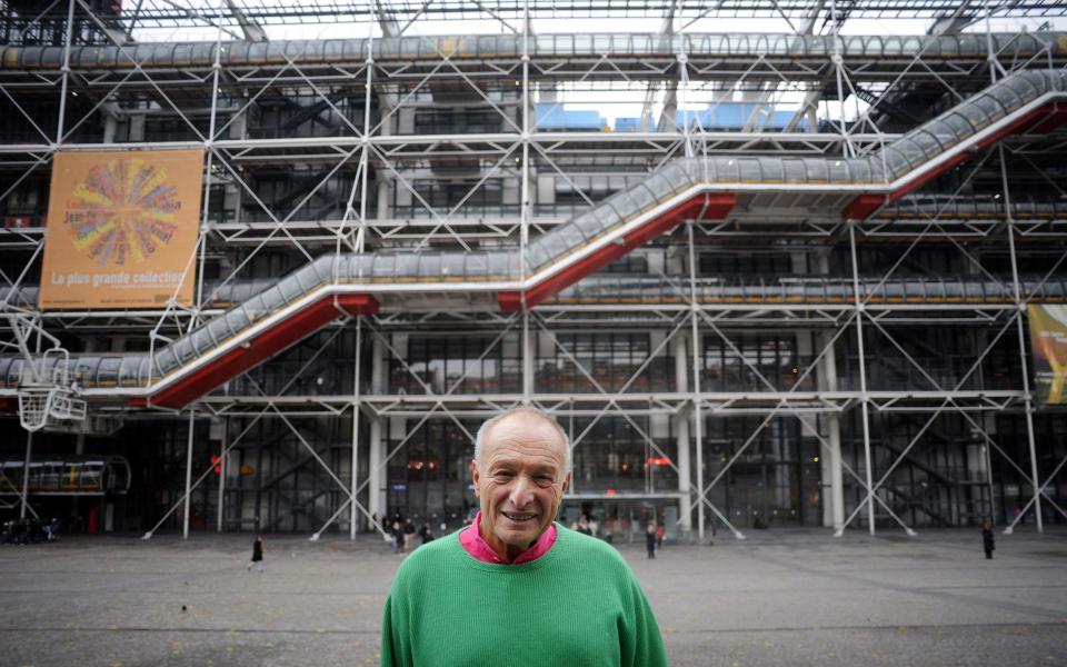 Rogers pictured outside his design in 2007 - Getty