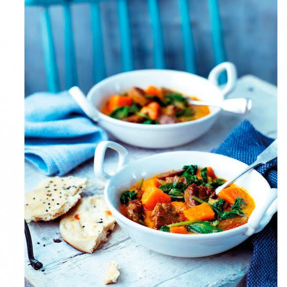 <p>We’ve used lamb neck fillet, a cheap but flavourful cut that benefits from longer cooking, plus coconut yogurt to add texture as well as flavour to this curry recipe.</p><p><strong><a href="https://www.goodhousekeeping.com/uk/food/recipes/coconut-lamb-curry" rel="nofollow noopener" target="_blank" data-ylk="slk:Recipe: Coconut lamb curry" class="link ">Recipe: Coconut lamb curry</a></strong></p>