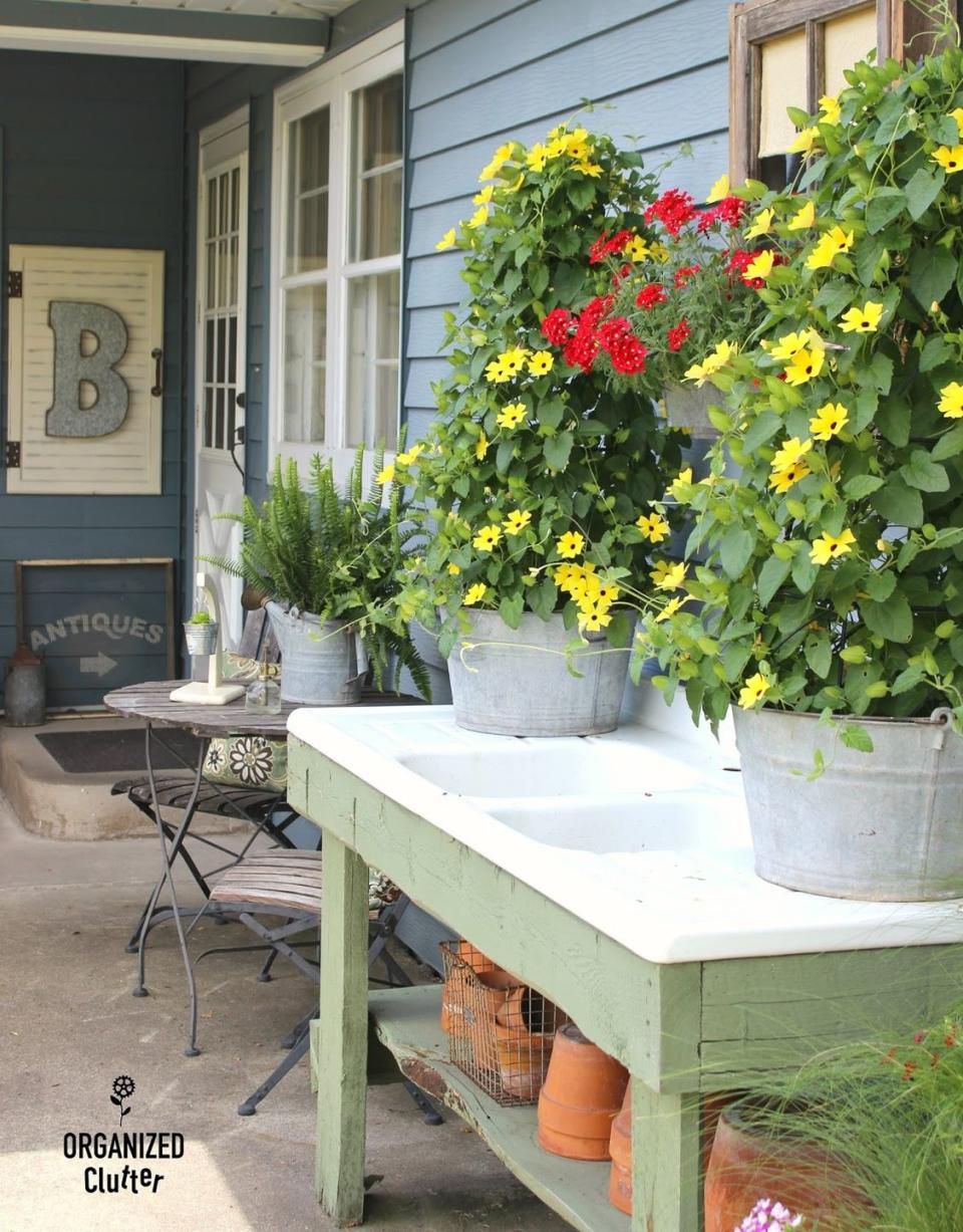 12) Antique Potting Sink