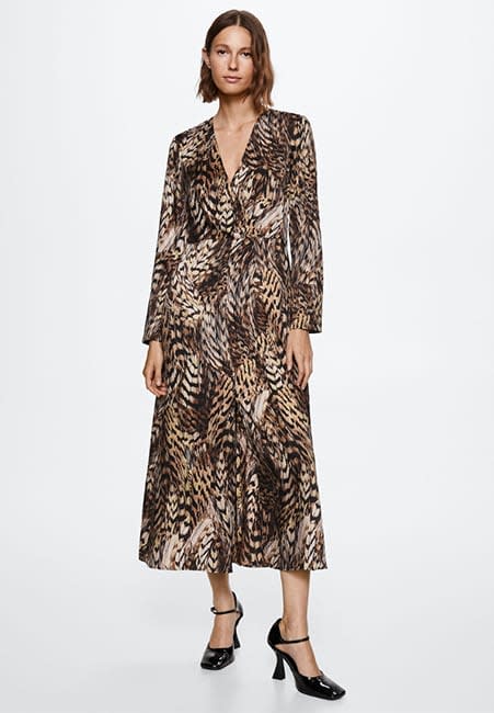 Mango-animal-print-dress