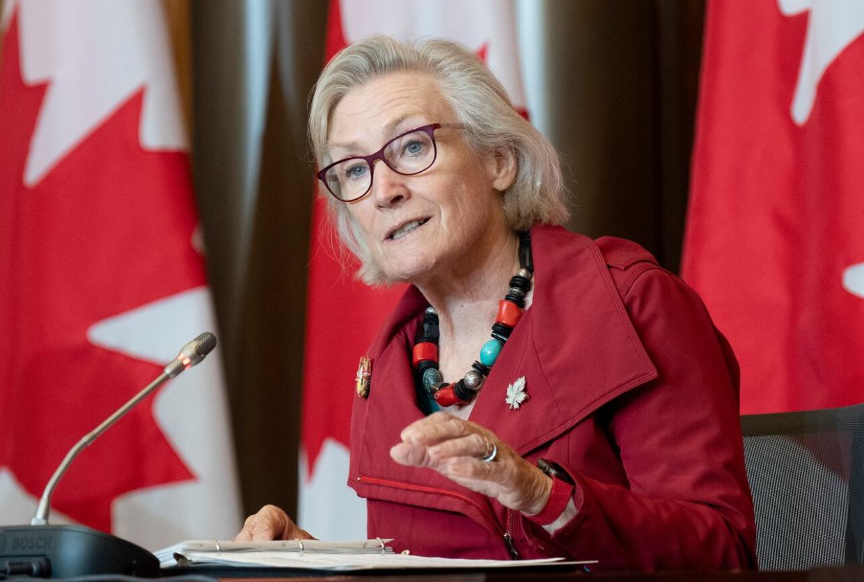 Carolyn Bennett attends a news conference in Ottawa on September 22, 2022. The former cabinet minister will be named Canada's ambassador to Denmark. (Adrian Wyld/The Canadian Press - image credit)