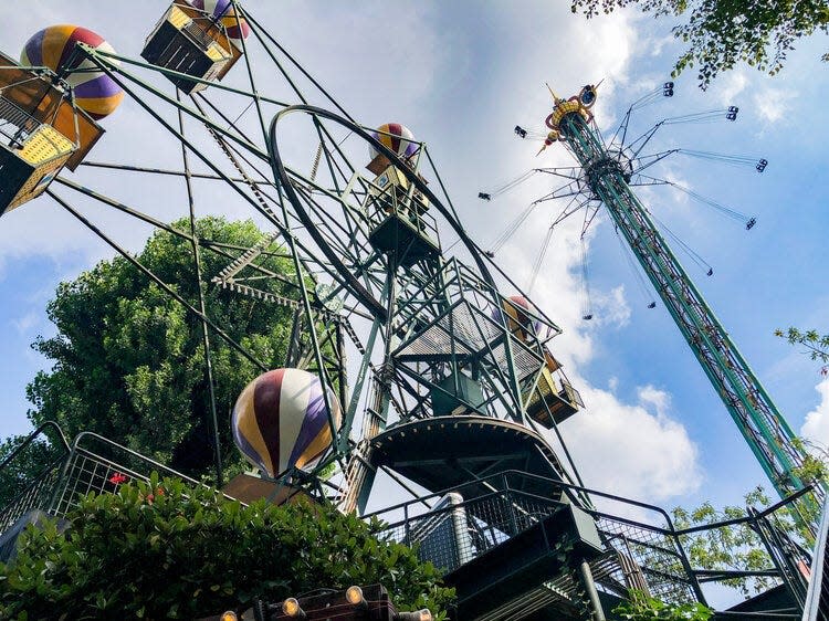 View of a ride at the Tivoli Gardens in Denmark freelancer photo