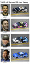 These photos taken in February 2020 show drivers in the starting lineup for Sunday's NASCAR Daytona 500 auto race in Daytona Beach, Fla. From top are Aric Almirola, starting in the fifth position; Jimmie Johnson, sixth position; Ryan Newman, seventh position and Kyle Larson, eighth position. (AP Photo)