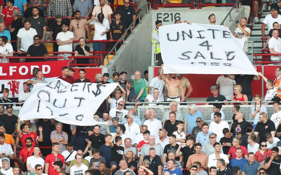 United's fans made their distaste for the club's owners clear - OFFSIDE VIA GETTY IMAGES