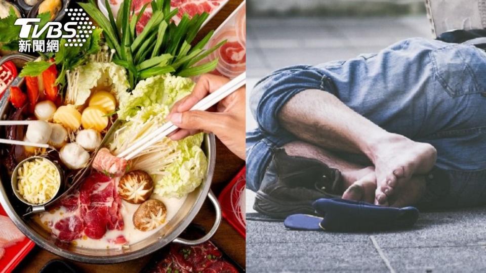 作家送剩食給遊民遭轟。（示意圖，非當事人物／shutterstock達志影像）