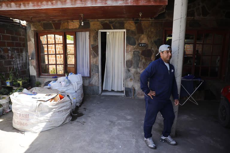 Casa de César Regueiro, fallecido en los incidentes en la cancha de Gimnasia