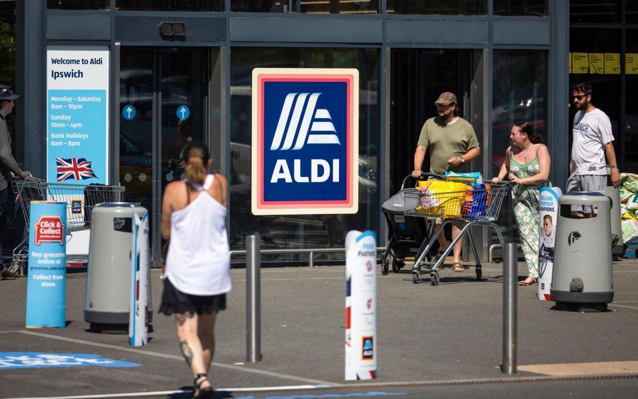 Aldi said it aims to open 23 new supermarkets in Britain by the end of the year