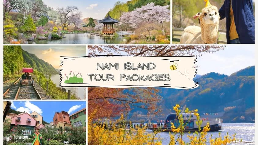 Nami Island / Petite France / Garden of Morning Calm / Rail Bike / Alpaca World / Legoland. (Photo: Klook SG)