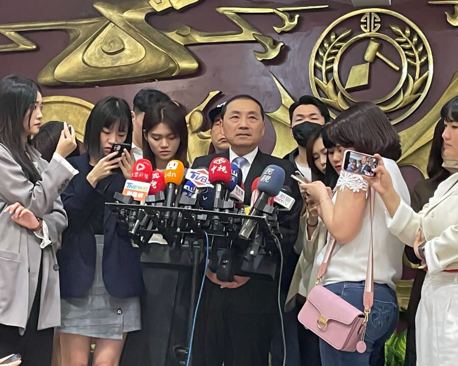 圖／新北市長侯友宜指出，相信大家有共同的價值跟信念，一心一意為中華民國、為台灣這塊土地努力做事。（圖／記者陳志仁攝，2023.05.11）