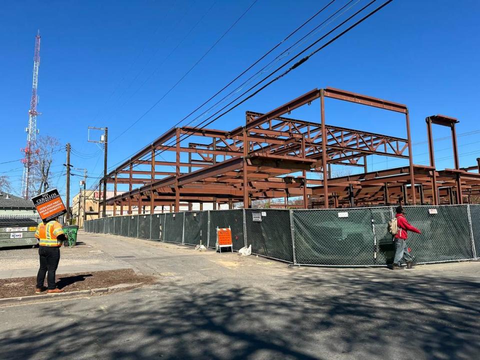 A new live entertainment venue is under construction at 1800 24th St. in midtown Sacramento on Wednesday, March 20, 2024. Channel 24 will open in early 2025 with music concerts.
