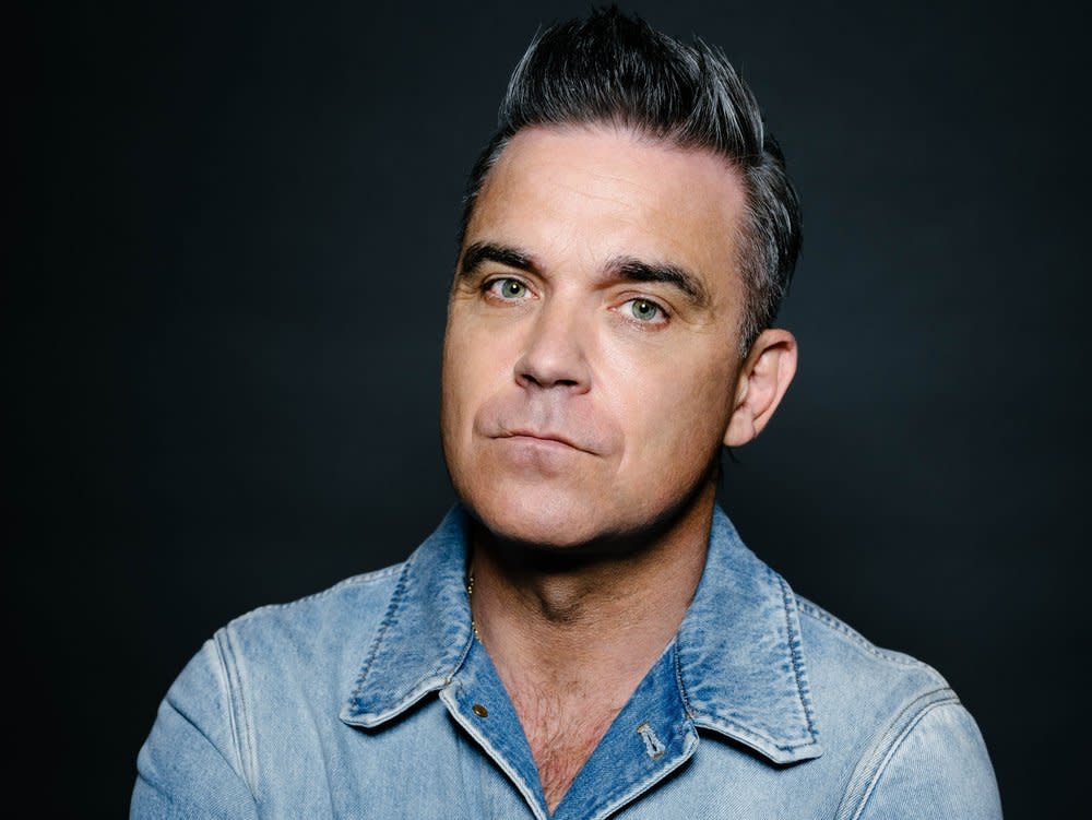 Robbie Williams steht in München auf der großen Bühne. (Bild: Leo Baron)