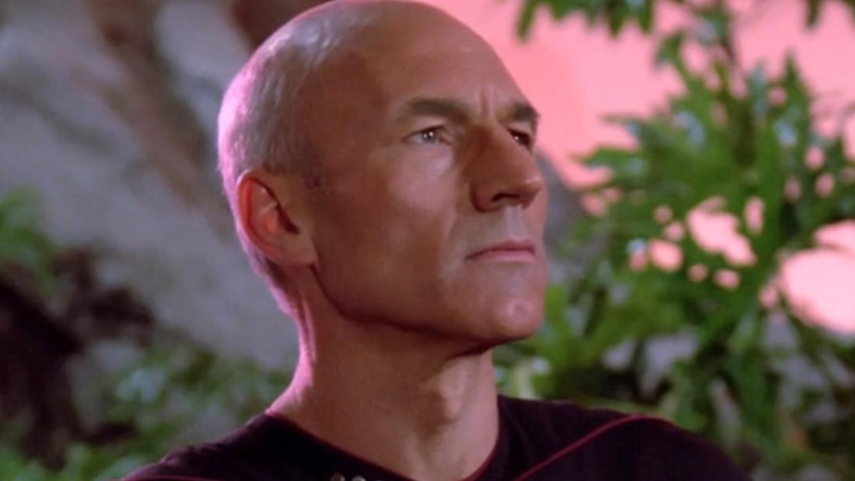  Patrick Stewart on Star Trek: The Next Generation on Paramount+. 