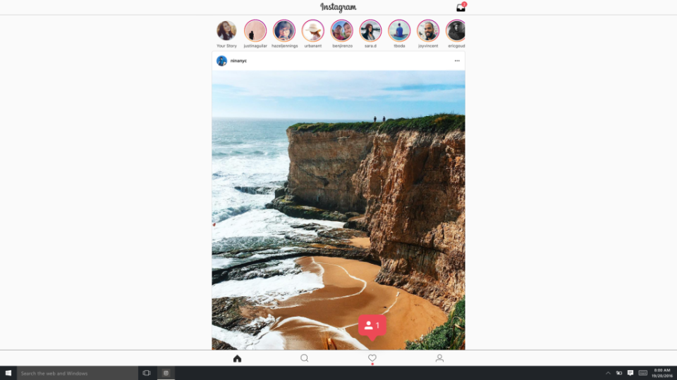 instagram windows 10