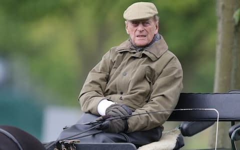 The Duke was pictured at the Royal Windsor Horse Show in Windsor in May - Credit: Andrew Matthews/PA