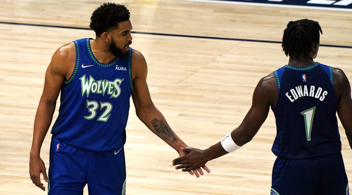 Karl-Anthony Towns Says Anthony Edwards' Diet 'Doesn't Make Me Happy,'  Popeyes Weighs In (UPDATE)