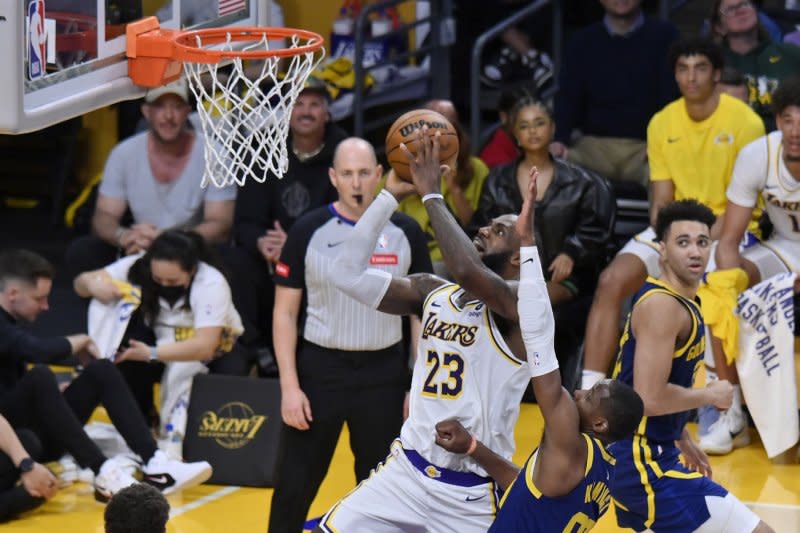 Forward LeBron James (23) and the Los Angeles Lakers will face the New Orleans Pelicans on Tuesday in New Orleans. File Photo by Jim Ruymen/UPI