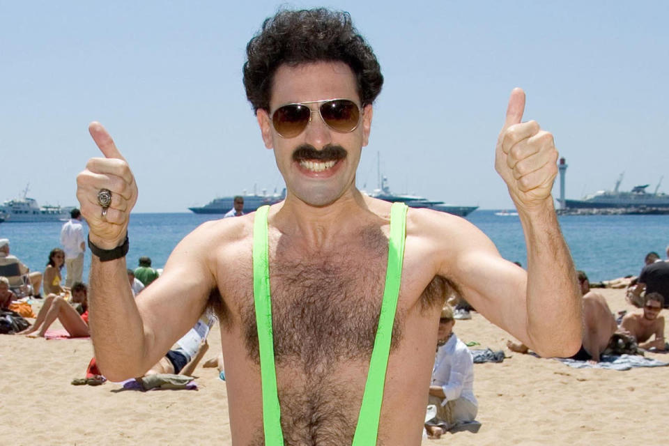 5. Borat (2006): El personaje creado y realizado por Sacha Baron Cohen provoca nada menos que 1.7 risas por minuto, según el estudio de Lovefilm.