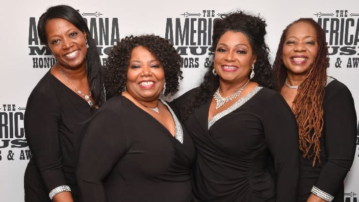 Gospel greats The McCrary Sisters — (from left) Alfreda McCrary, Ann McCrary, Regina McCrary and Deborah McCrary — pose backstage at the 2019 Americana Honors & Awards in Nashville, Tennessee. (Photo: Erika Goldring/Getty Images)