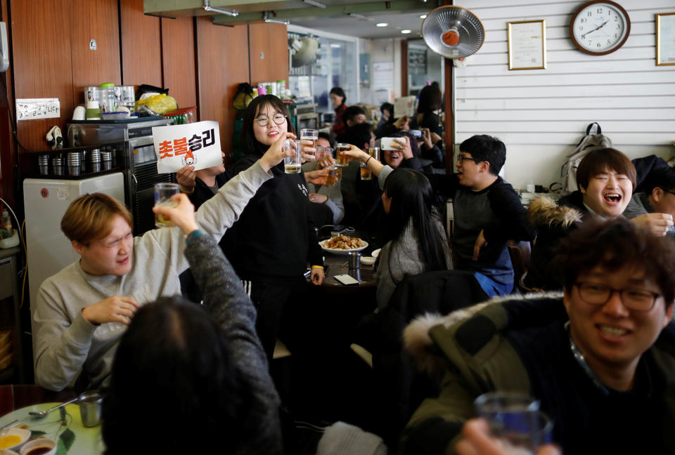 Protests over impeached South Korean president