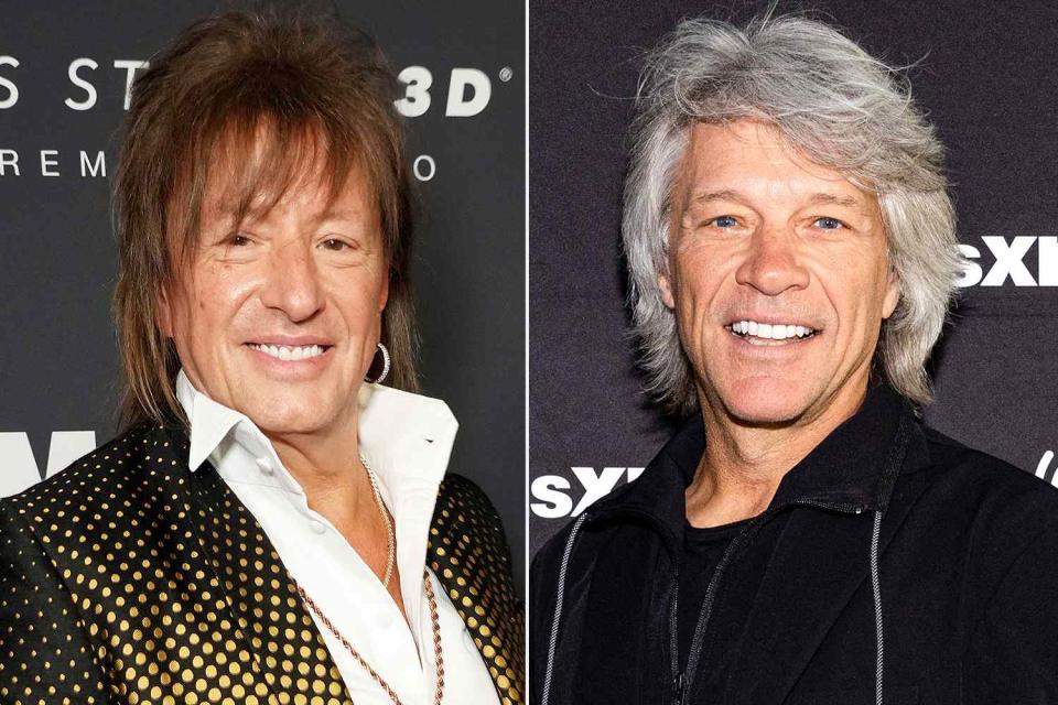 <p>Kevin Mazur/Getty; Emma McIntyre/Getty</p> Richie Sambora and Jon Bon Jovi