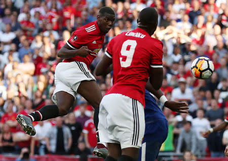 Soccer Football - FA Cup Final - Chelsea vs Manchester United - Wembley Stadium, London, Britain - May 19, 2018 Manchester United's Paul Pogba has a shot at goal Action Images via Reuters/Lee Smith