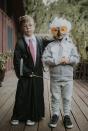 <p>Been making your way through the <em>Harry Potter</em> series as a family? Dress your boys as leads, Harry and Hedwig. Other magical duos from the books that make great costumes are Harry and Hagrid, Harry and Ron, Harry and a golden snitch, or Harry and a Nimbus 2000. </p>