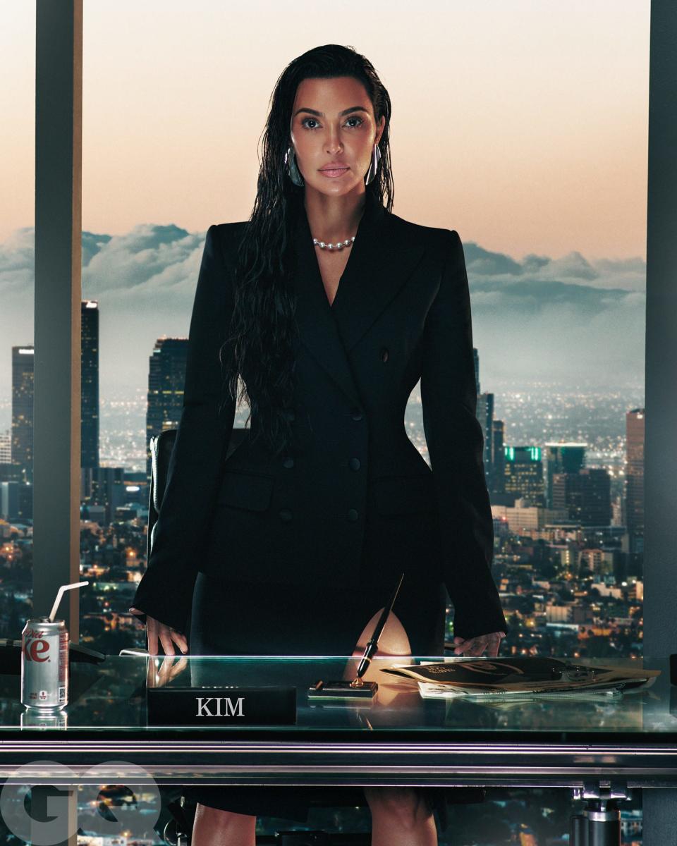 Kim Kardashian is featured as a cover model in the GQ Men of the Year issue.