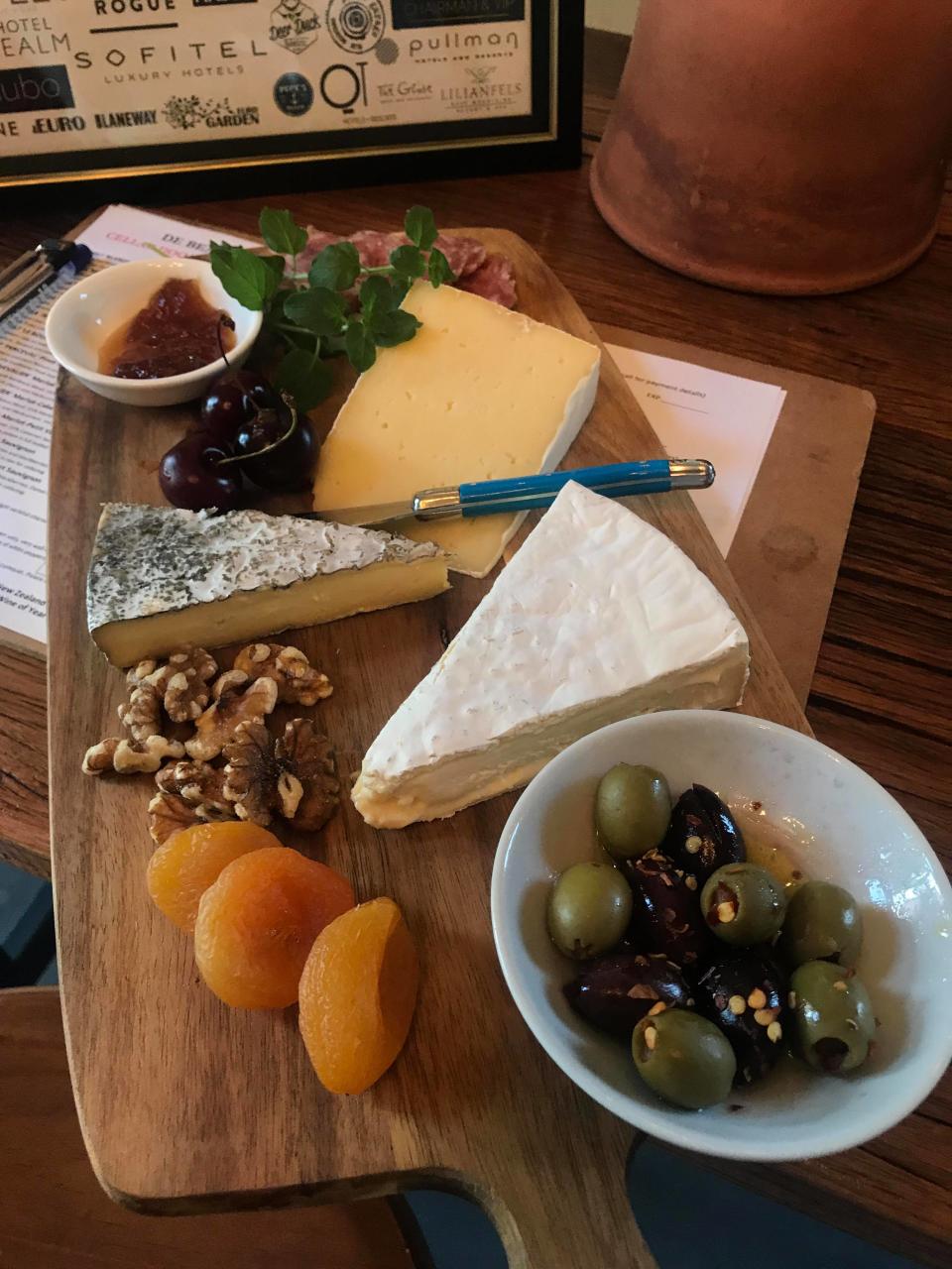 The regional cheeseboard at De Beaurepaire cellar door in Rylstone. Photo: Yahoo Lifestyle Australia