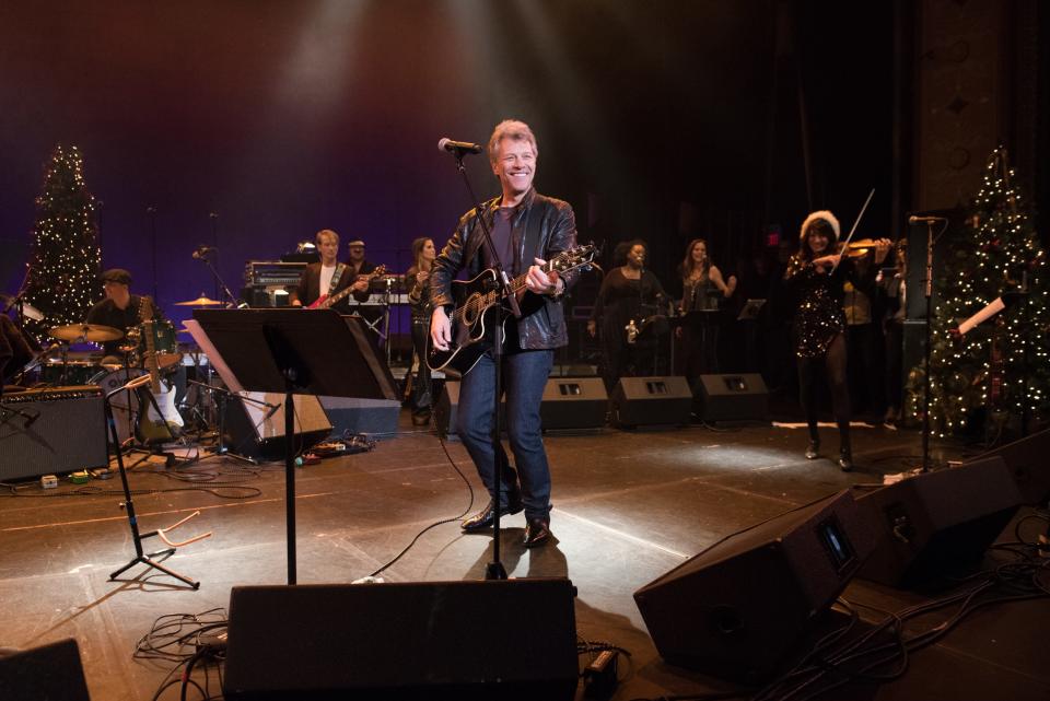 Jon Bon Jovi sings during the Bobby Bandiera Hope Concert in 2015 at the Basie in Red Bank.