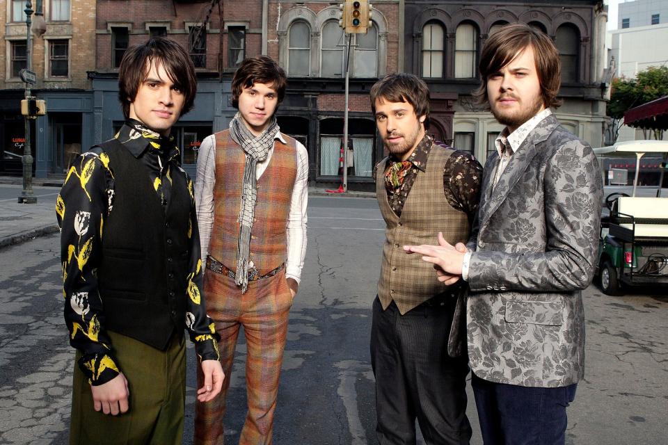 Panic at the Disco Panic at the Disco, (L to R) Brendon Urie, Ryan Ross, Jon Walker and Spencer Smith