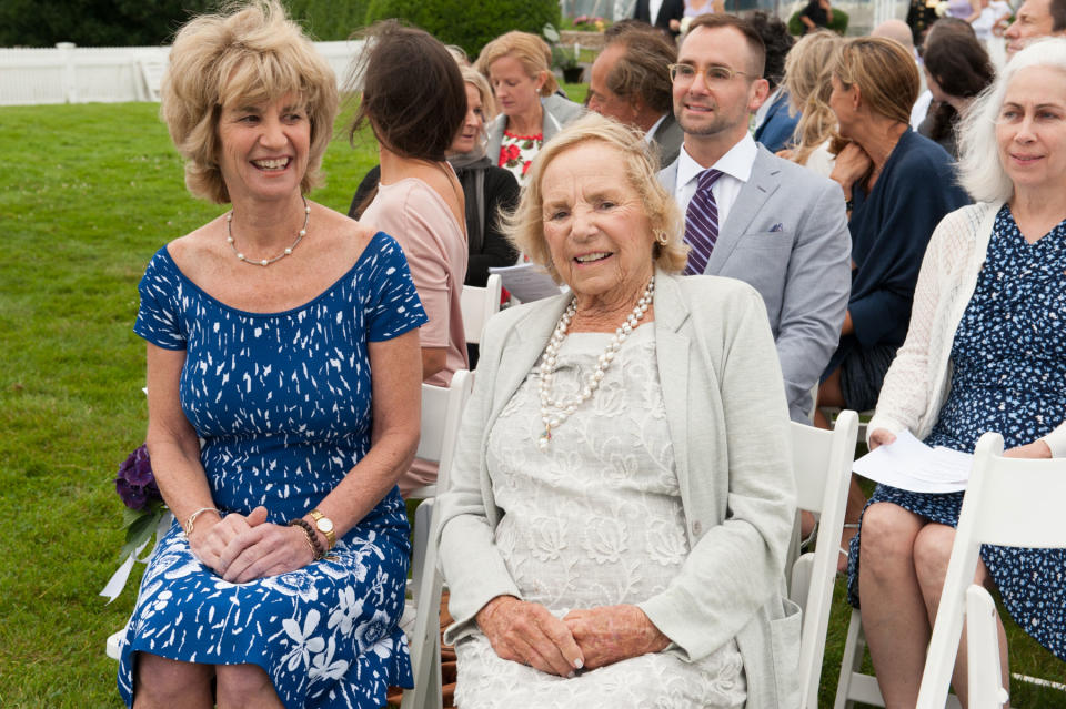 <p>Kathleen Kennedy Townsend (left) and Ethel Kennedy</p>