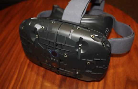 Valve-powered HTC Vive VR headset.