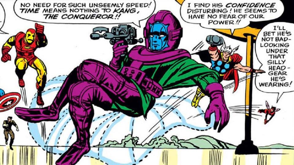 Kang first fights the Avengers in 1964's Avengers#8, part of exploring who is Kang the Conqueror and his comic book history