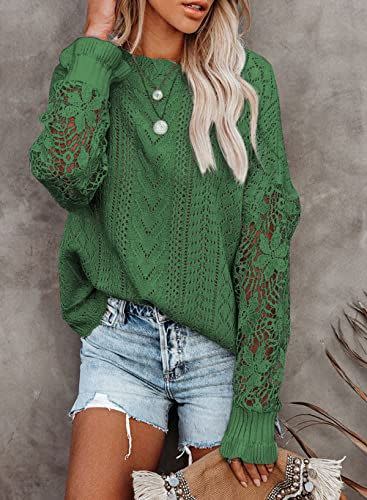 33)  Crochet Long Sleeve Pullover