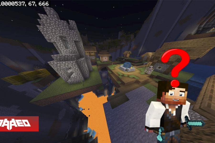 Jugador de Minecraft ha recorrido más de 10 millones de bloques, mostrando lo extraño e ilógico que se vuelve el juego