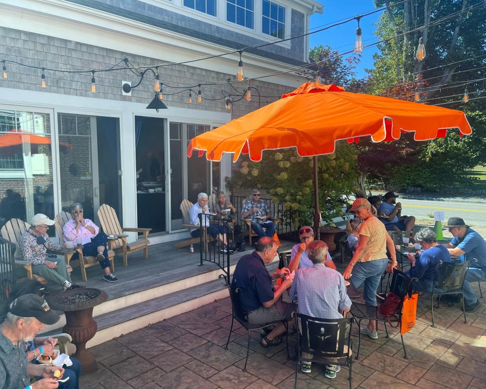 Diners try samples at the Family Food Collaborative, which co-sponsored the first Bass River Multicultural Food Festival in 2022 with the Cultural Center of Cape Cod.