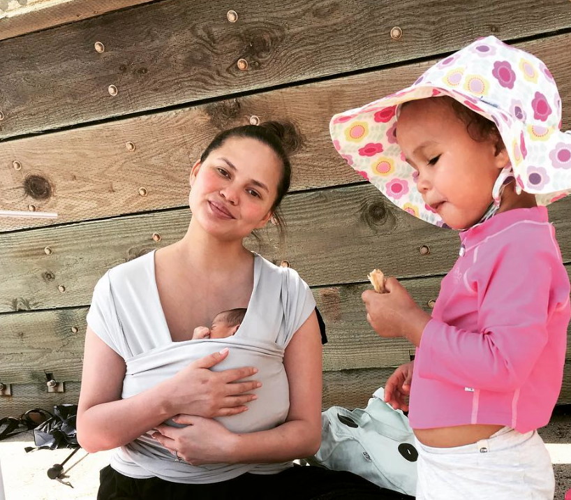 Chrissy Teigen and her children, Miles and Luna. (Photo: Instagram/courtesy of Chrissy Teigen)