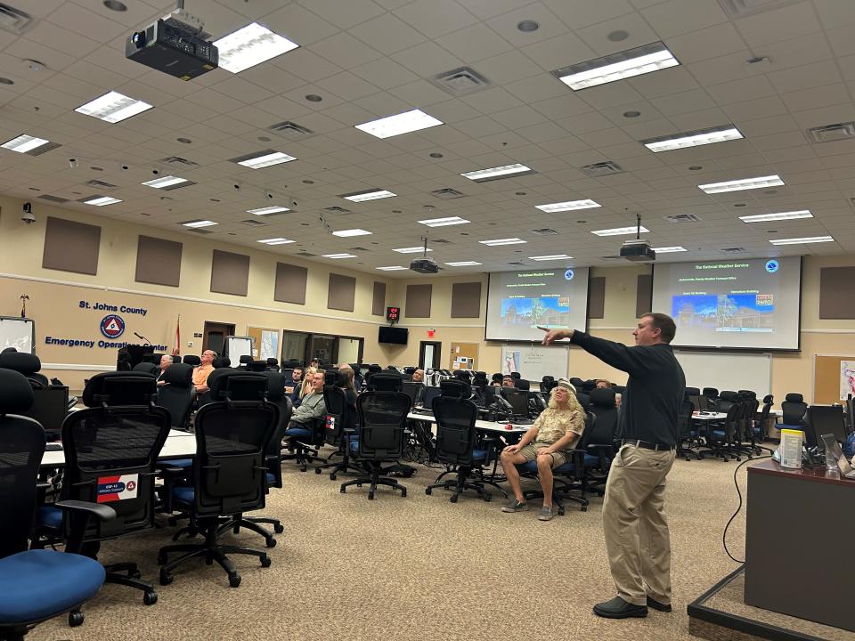 Ben Nelson Teaching A Skywarn Storm Spotter Training Class