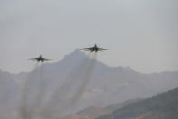 <p>Airplanes are shown during a flight drill for the inspection of airmen of the Korean People’s Army (KPA) Air and Anti-Air Force in this undated photo. (KCNA/Reuters) </p>