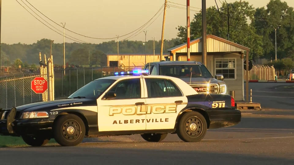 Two employees of the Mueller Co. are dead following a shooting incident in Albertville, Ala., on June 15, 2021. (via WAFF)