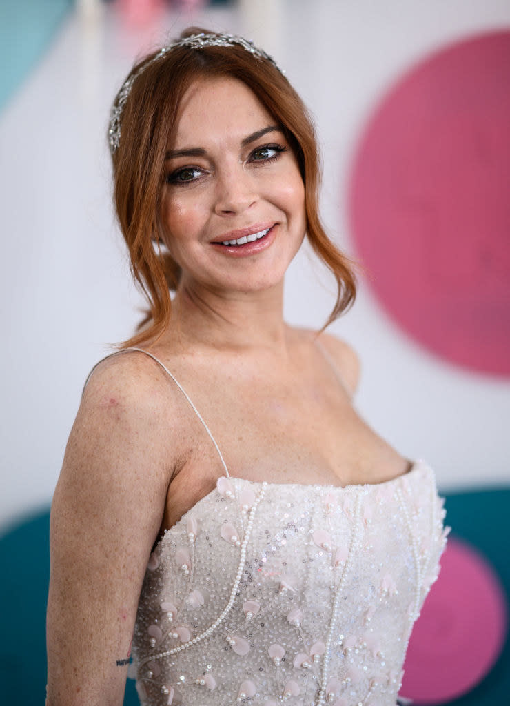 Lindsay Lohan on the red carpet